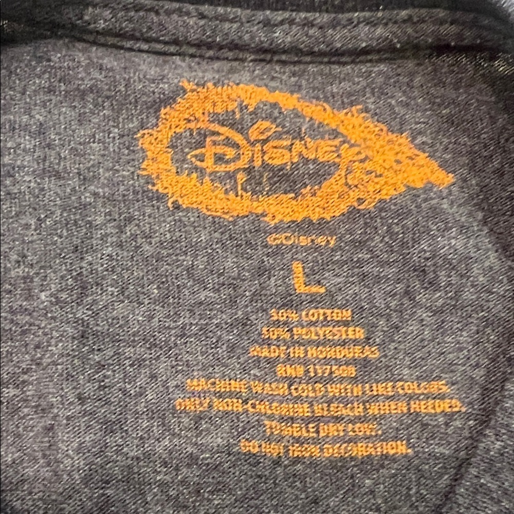 Disney Gray and Orange Mickey Halloween Tee Large - Picture 4 of 6